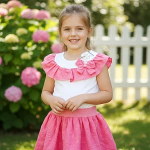 Conjunto Volante Tira Bordada