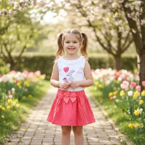 Conjunto Falda Conejo Zanahoria