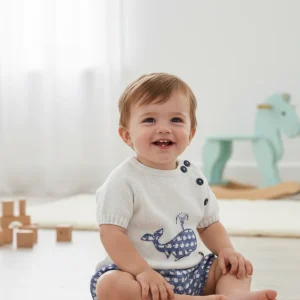 Conjunto 26083 Azul Blanco