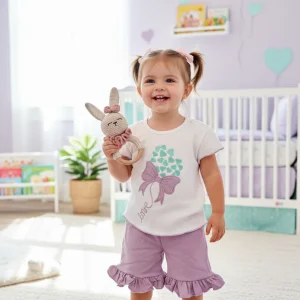 Conjunto Love Lazo Lila