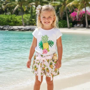 Conjunto Short Piña En Flor