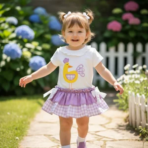 Conjunto Gallina Lila