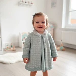 Conjunto Abrigo Vestido Pon Verde