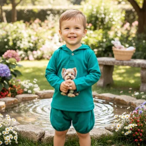 Conjunto Perrito Verde