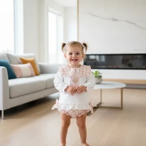 Conjunto Pololo Osito Fresa