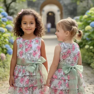 Vestido Ceremonia Tull Plumeti