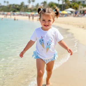 Conjunto Niña Baño Dos Helados