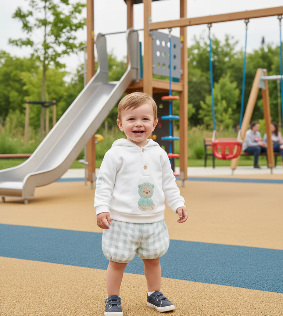 Conjunto Niño Osito Menta