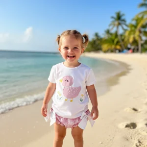 Conjunto Baño Pollito Rosa