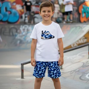 Conjunto Niño Zapatilla Azul