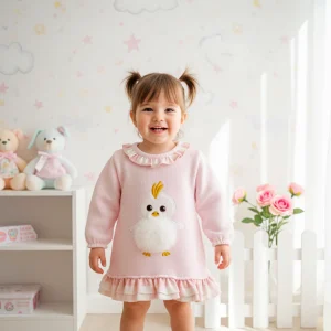 Vestido Pollito Pon Rosa