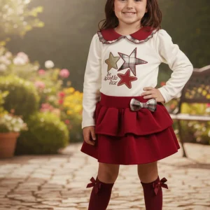 Conjunto Falda Estrellas