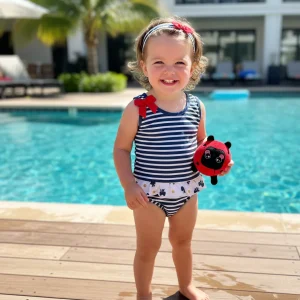 Bañador Niña Rayas