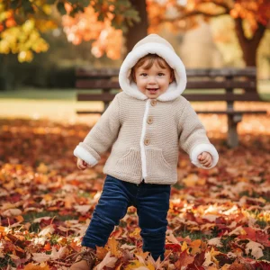 Abrigo Capucha Beige