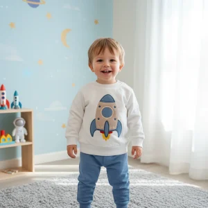 Conjunto Niño Cohete Blanco