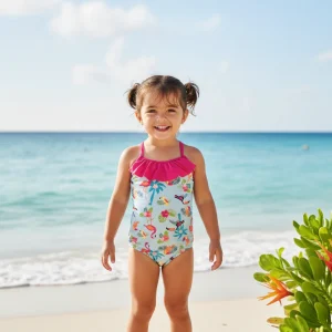 Bañador Niña Tropical