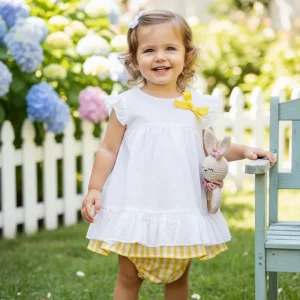 Conjunto Vichy Amarillo