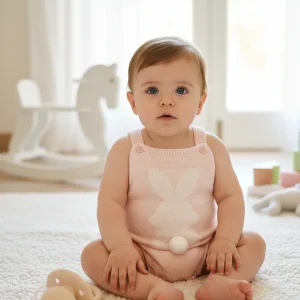 Peto Hilo Conejito Rosa