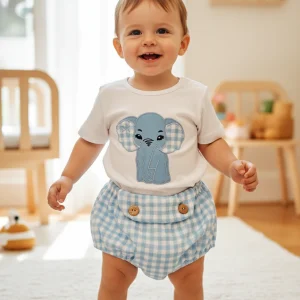 Niño Elefante Celeste