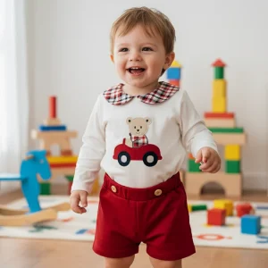 Conjunto Niño Oso Coche