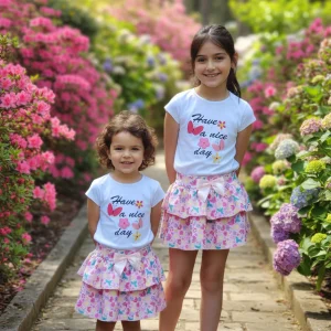 Conjunto Falda Mariposas