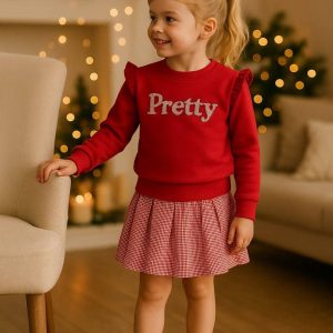 Conjunto Falda Gato Rojo