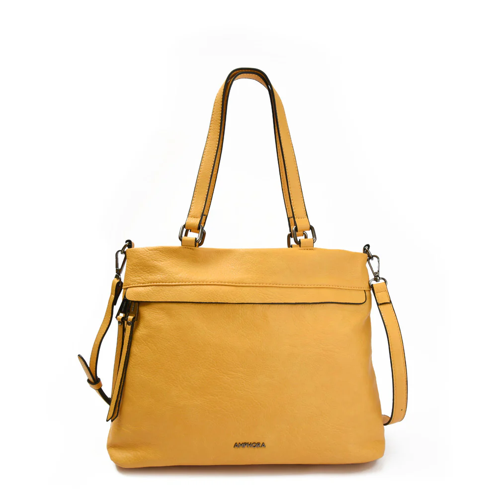 Cartera tote Tres divisiones Grande Balezi Amarillo