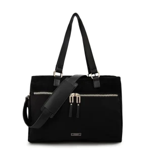 Cartera tote porta notebook grande benin negro especial
