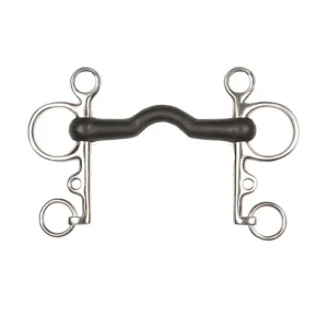 Pelham Pata Larga Barra de Hule con Puente Zaldi