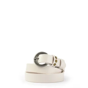 Cinturon franky blanco crudo