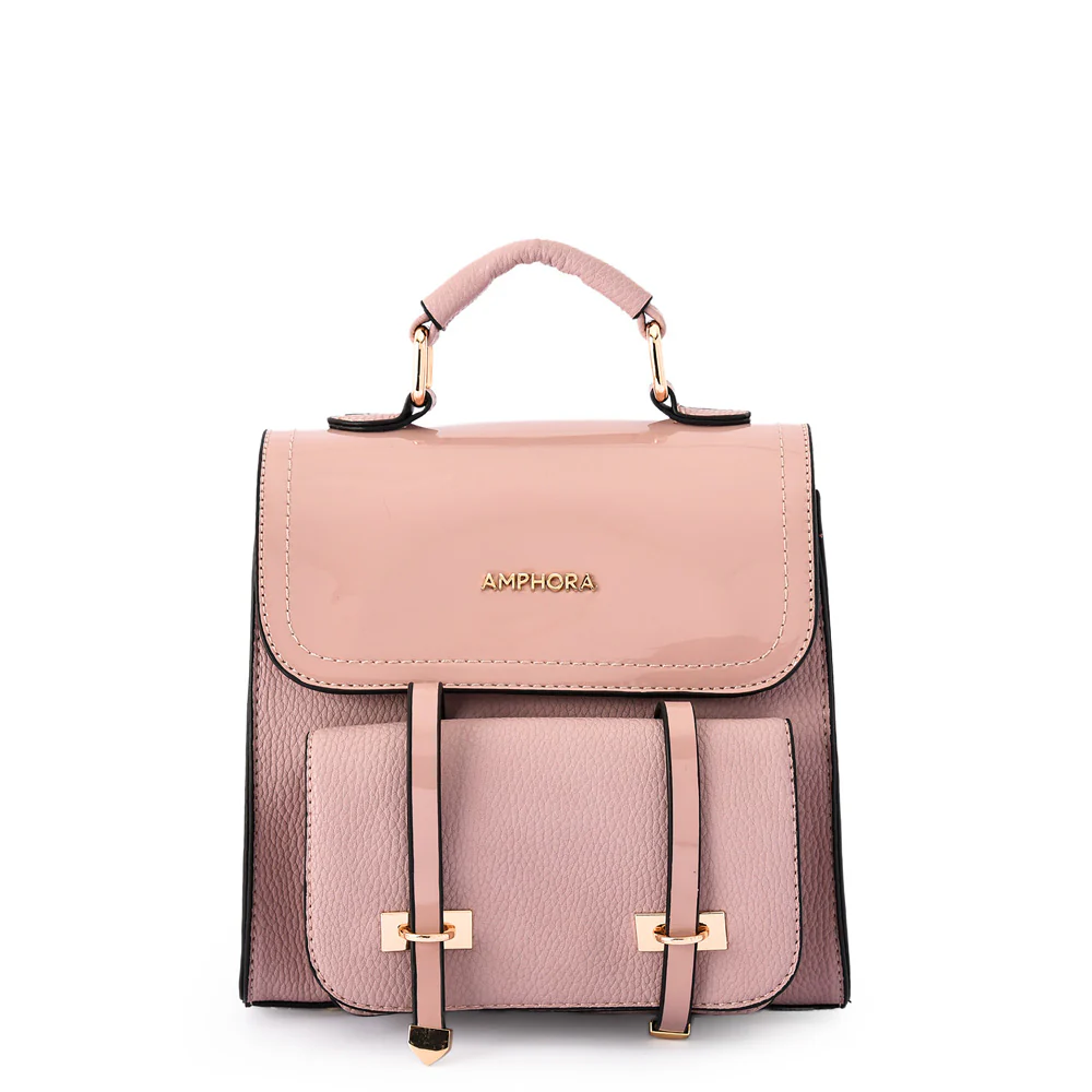 Mochila Con Tapa Pequeña Kelly Rosa Viejo