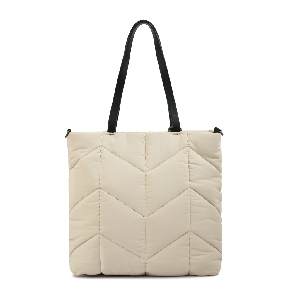 Cartera tote shopping novak blanco crudo - Imagen 3