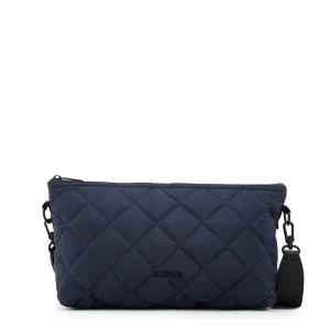 Cartera bandolera panama mediana azul oscuro