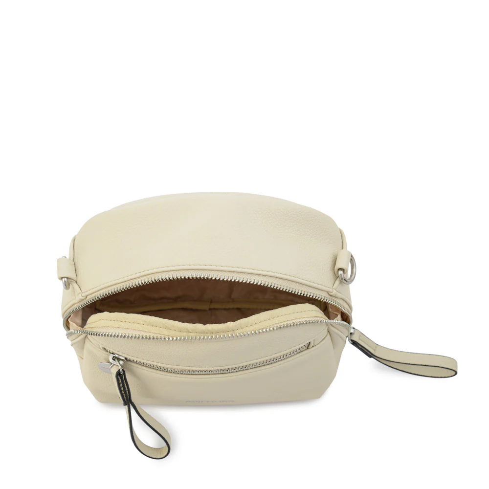 Cartera Bandolera fany mediana blanco crudo - Imagen 4