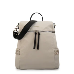 Mochila grande teriosa blanco crudo