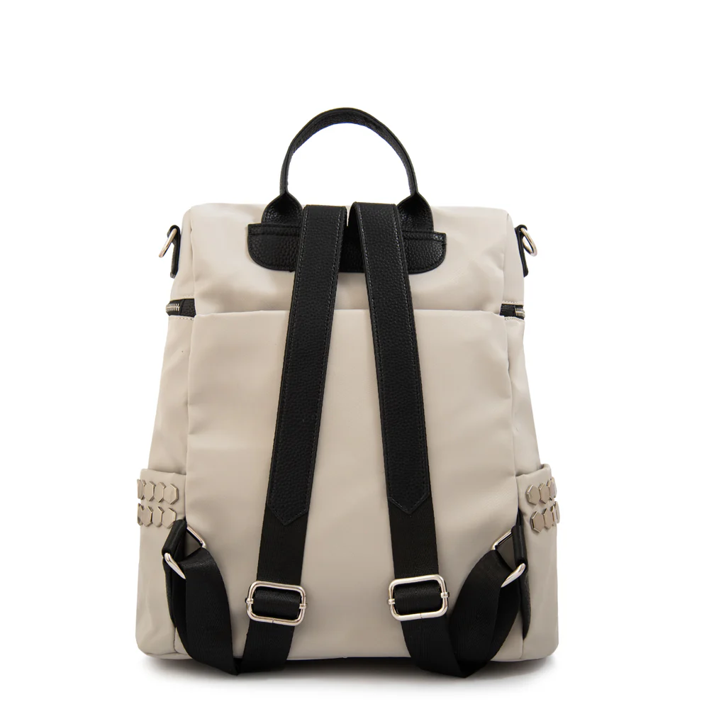 Mochila grande teriosa blanco crudo - Imagen 3