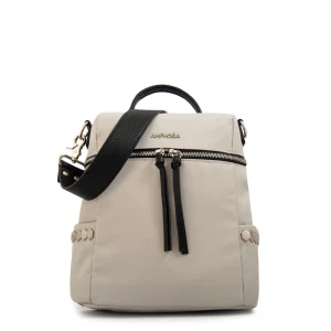 Mochila teriosa pequeña blanco crudo