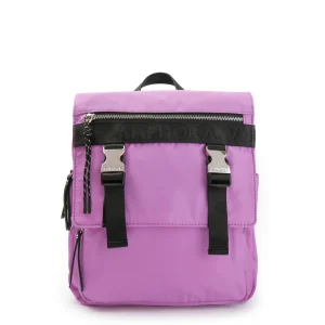 Mochila mayna con tapa mediana lila