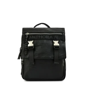 Mochila con tapa mediana mayna Negro especial