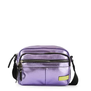 Cartera Bandolera metallique mediana berry