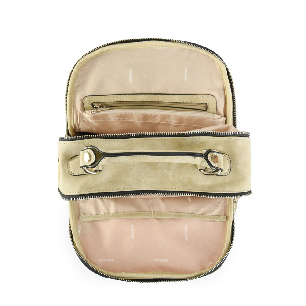 Mochila Grande Frolora Taupe - Imagen 4
