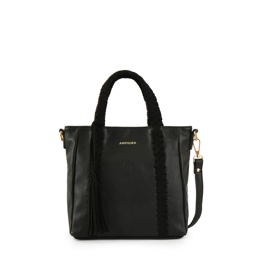 Cartera Bandolera Mediana Maca Negro