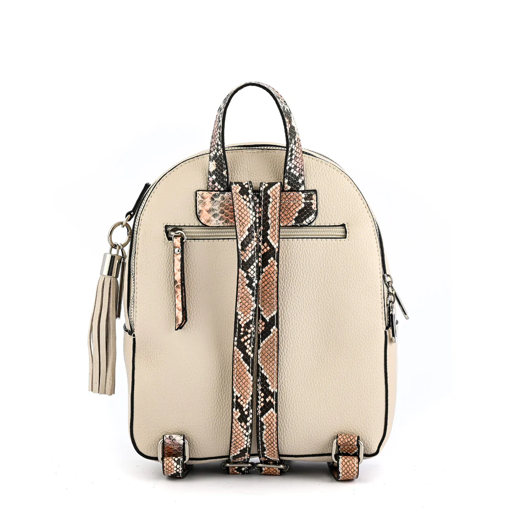 Mochila Pequeña Leroy Blanco Crudo - Imagen 3