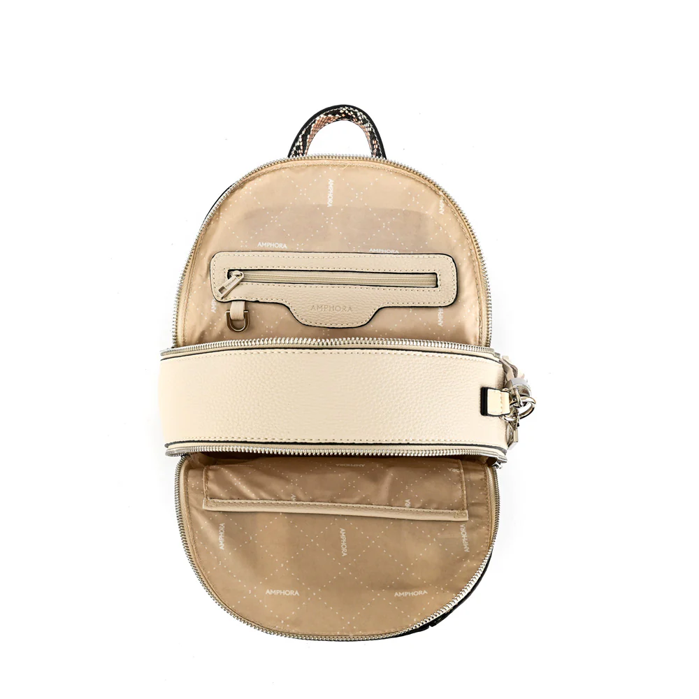 Mochila Pequeña Leroy Blanco Crudo - Imagen 4