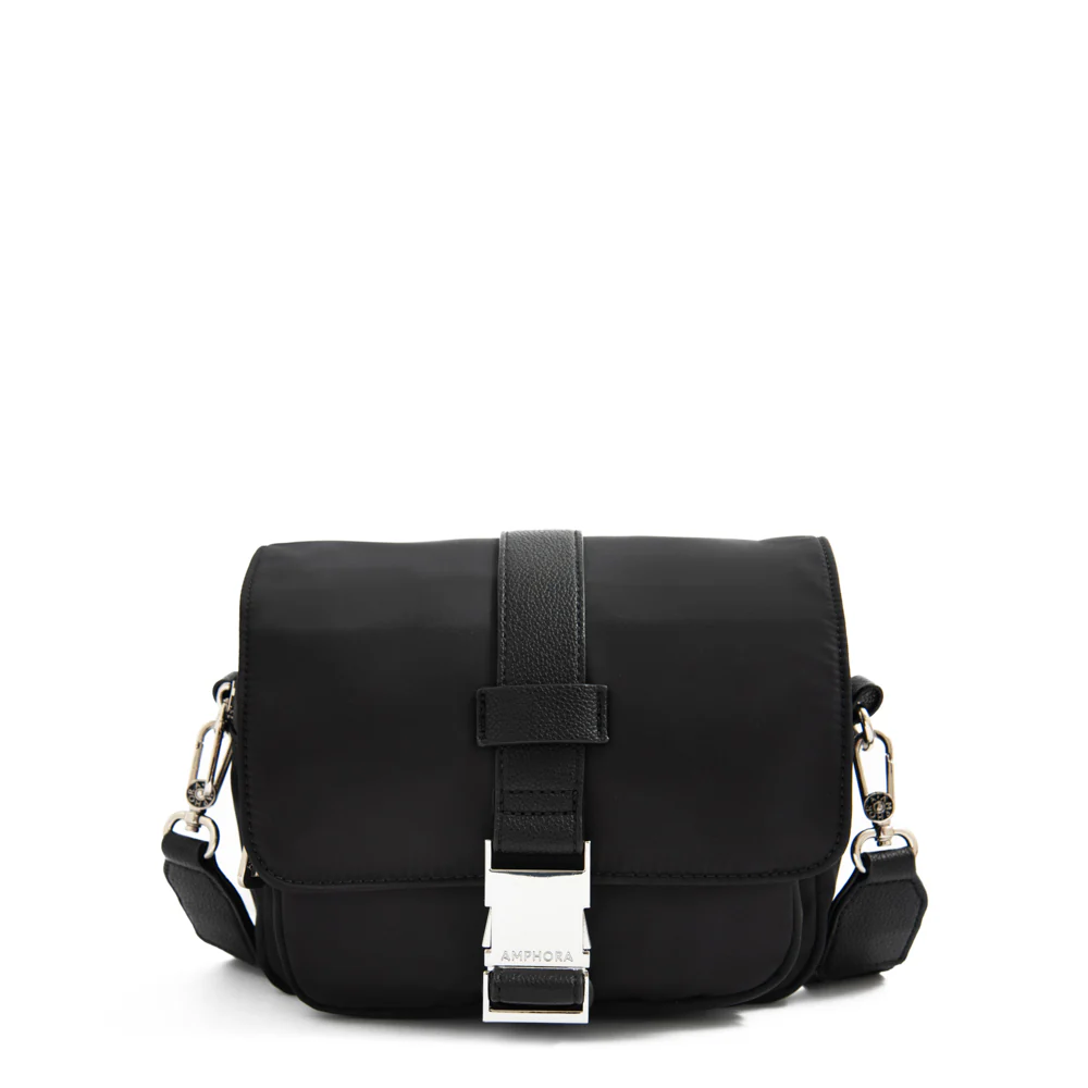 Cartera bandolera con tapa pequeña faure Negro especial