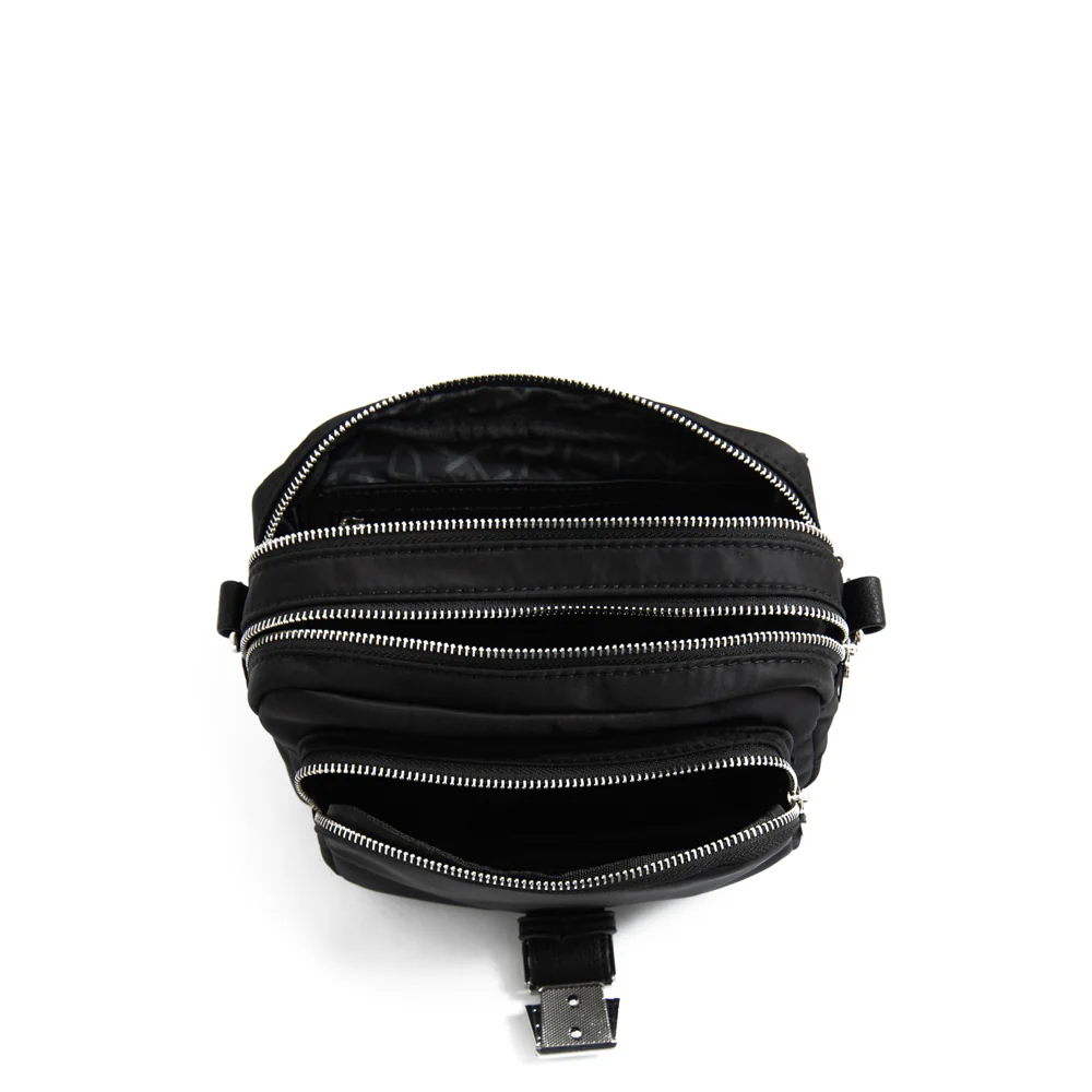 Cartera bandolera con tapa pequeña faure Negro especial - Imagen 4