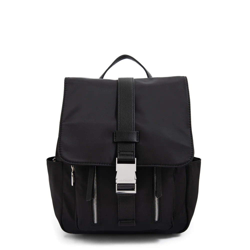 Mochila con tapa mediana faure Negro especial