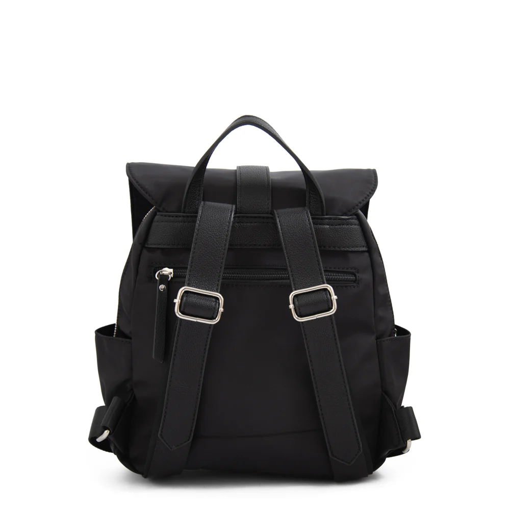 Mochila con tapa mediana faure Negro especial - Imagen 3