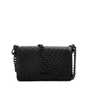 Cartera bandolera con tapa mediana muller Negro especial
