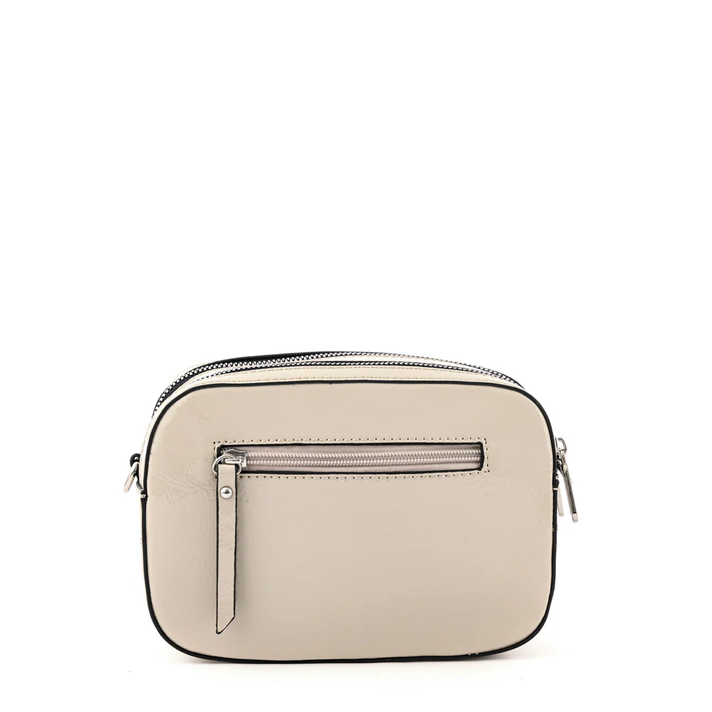 Cartera bandolera mediana marguerite blanco crudo - Imagen 3